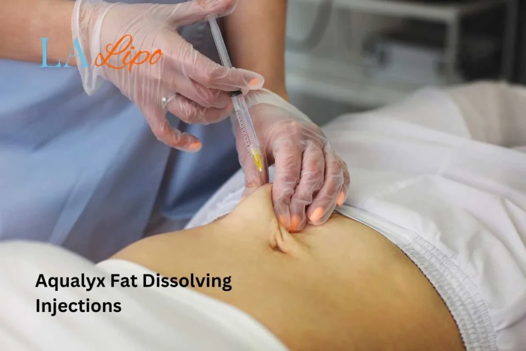 woman having fat dissolving injections Chester in the stomach