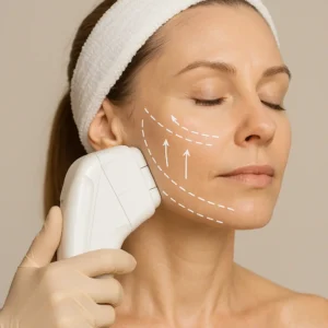Woman having HI-FU to reduce wrinkles call LA LIPO Chester Now!