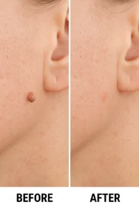 Skin tags removal Chester before and after