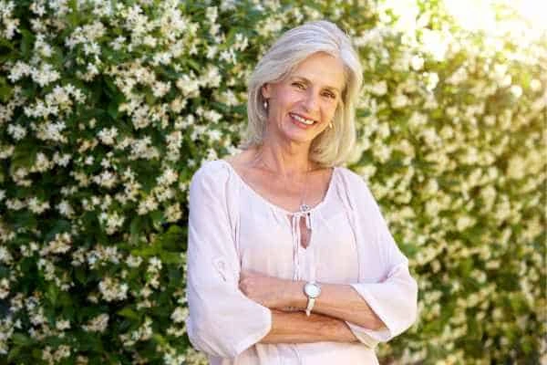 Older woman happy with urinary incontinence treatment Chester