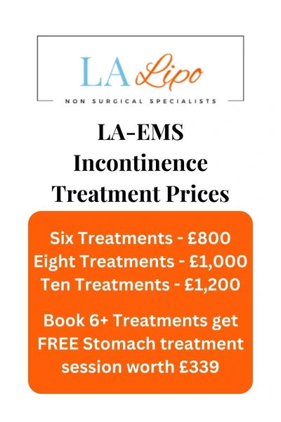 LA-EMS Incontinence Treatment Prices Chester