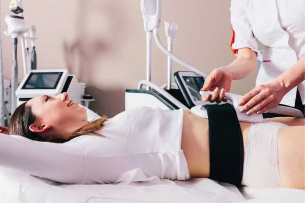 woman having body sculpting to help improve her body image and her mental health Chester